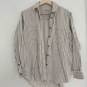 Madewell Flannel material Striped button down